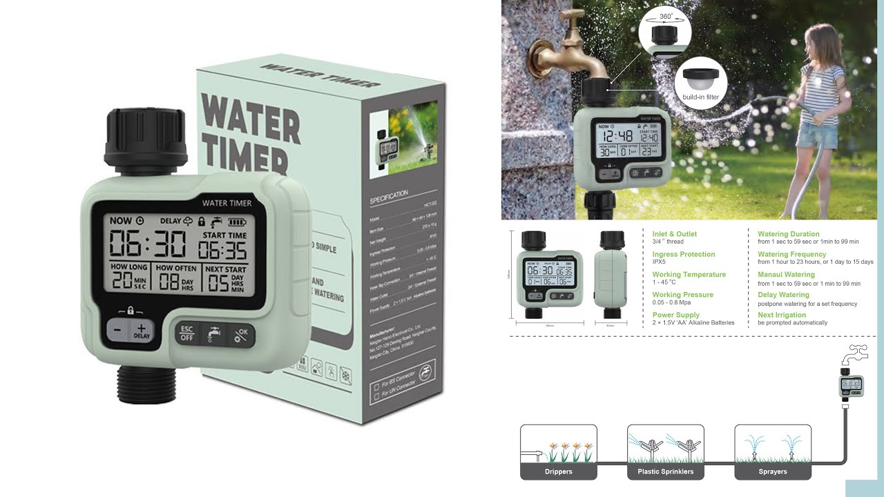 HCT-322 Automatic Water Timer Garden插图2