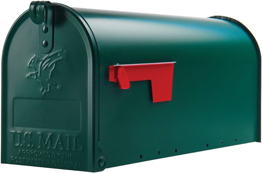 Gibraltar Mailboxes Elite Medium Capacity Galvanized Steel Green