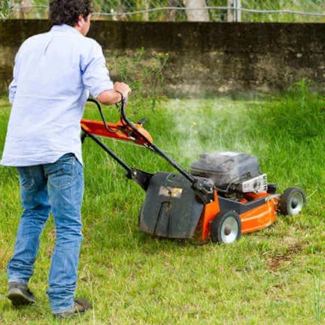 Is your lawn mower blowing white smoke?