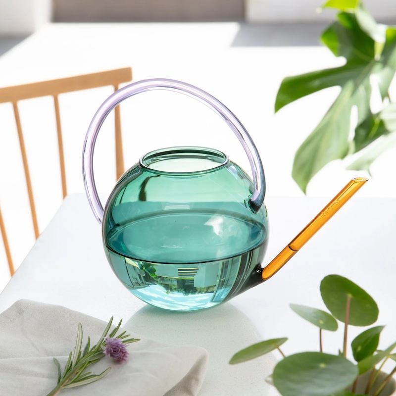 glass watering can