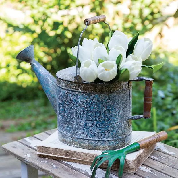 antique watering can